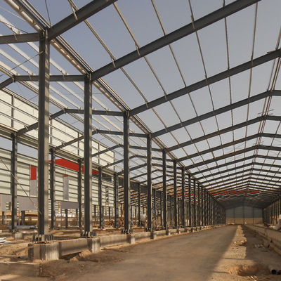 Koneksi Las Struktur Logam Prefabrikasi Bangunan Kerangka Baja OEM