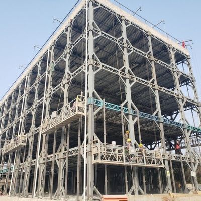 Berat Ringan Bangunan Kantor Baja Prefabrikasi Perawatan Permukaan Lukisan
