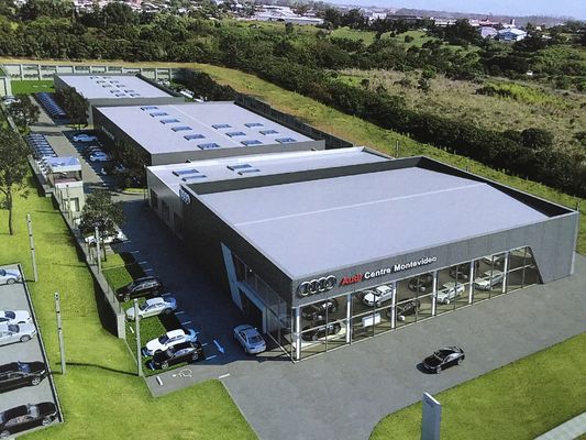 Ruang Pameran Struktur Baja Lukis Ruang Pameran Mobil OEM