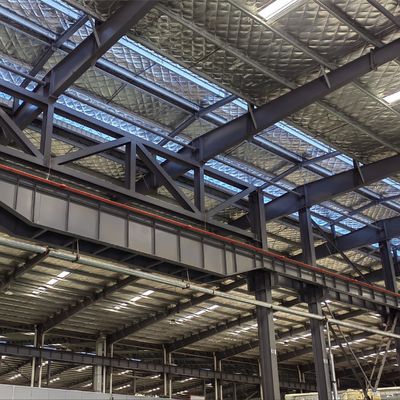 Q355 Struktur Baja Ringan Gudang Bangunan Prefabrik Las