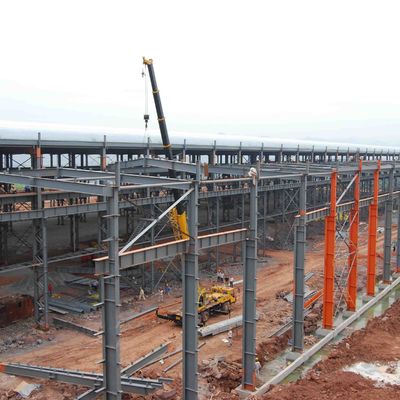 Struktur baja ringan Prefab Bangunan gudang