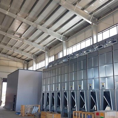 Gedung Baja Prefabrikasi Panjang Besar Gudang Lukisan Anti Karat