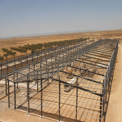 Hi-Q Solid Prefabricated Steel Frame Workshop Baja tahan karat