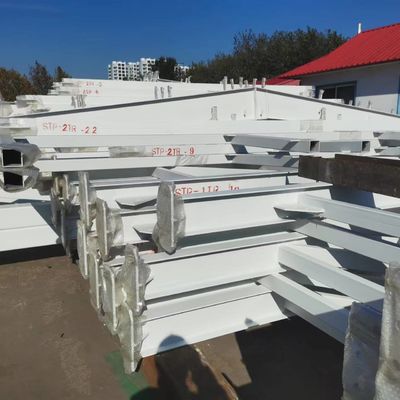 Gedung gudang baja prefabrikasi baja berlapis Sertifikat CE
