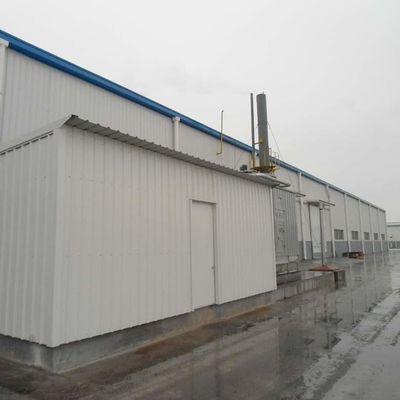 Gedung gudang baja prefabrikasi baja berlapis Sertifikat CE