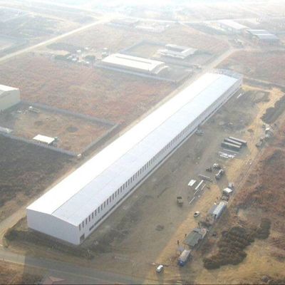 Lokakarya struktur baja tahan air Low Carbon Fire Prefab Metal Workshop