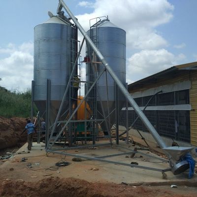 Struktur Baja Peternakan Industri Rumah Pertanian Penggunaan Panel Berwarna