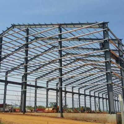 Anti rust Painting Metal Workshop Bangunan Prefabrikasi Metal Warehouse ODM