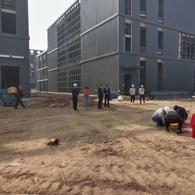 Q355B Bangunan Kantor Struktur Baja Kerangka Baja Multi Story