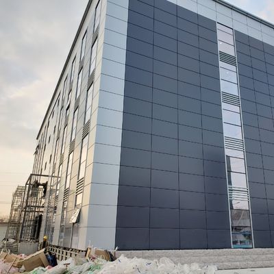 Q355B Bangunan Kantor Struktur Baja Kerangka Baja Multi Story