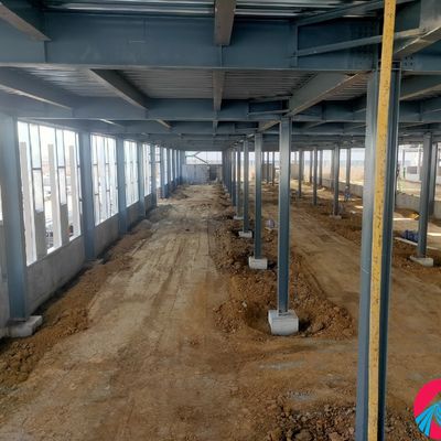 Galvanis Metal Frame Workshop H Bagian Baja Ketahanan gempa bumi yang kuat