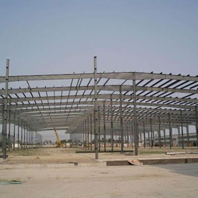 Shot Blasting Steel Structure Workshop OEM Bangunan Kerangka Baja Prefab