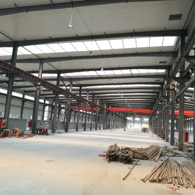 Shot Blasting Steel Structure Workshop OEM Bangunan Kerangka Baja Prefab