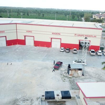 Hot Dip Galvanized Prefab Gedung Gudang Besar Span BV Sertifikasi