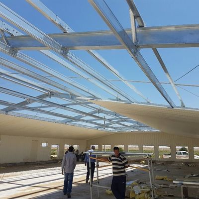 Mewarnai Peternakan Rumah Pengelasan Bolt Prefab Steel Warehouse