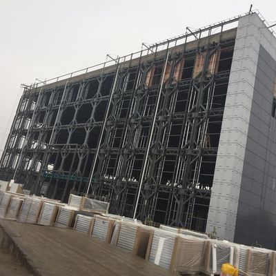 Bangunan logam prefabrikasi tahan gempa Struktur baja OEM