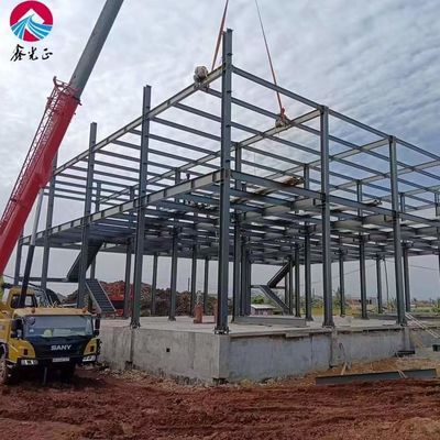 CE Steel Structure Warehouse Q355B Prefabrikasi Steel Warehouse
