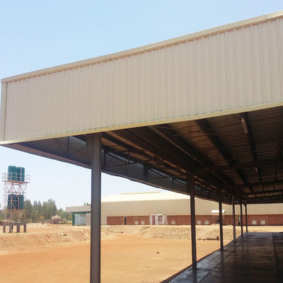 Q235 Lokakarya Struktur Baja Gudang Logam Prefab Sertifikat SGS