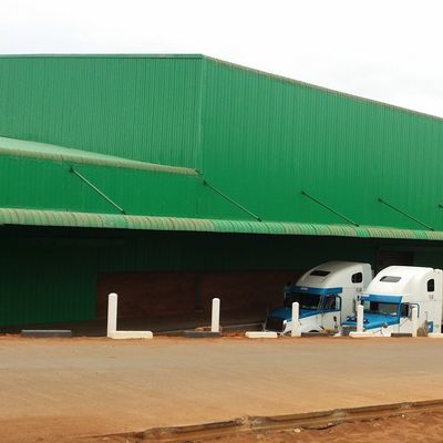 Bangunan gudang logam prefab tahan korosi Galvanized
