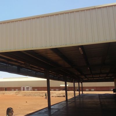 Bangunan gudang logam prefab tahan korosi Galvanized