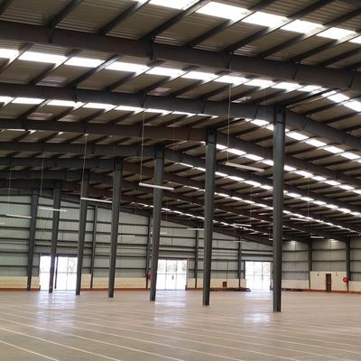 Bangunan gudang logam prefab tahan korosi Galvanized