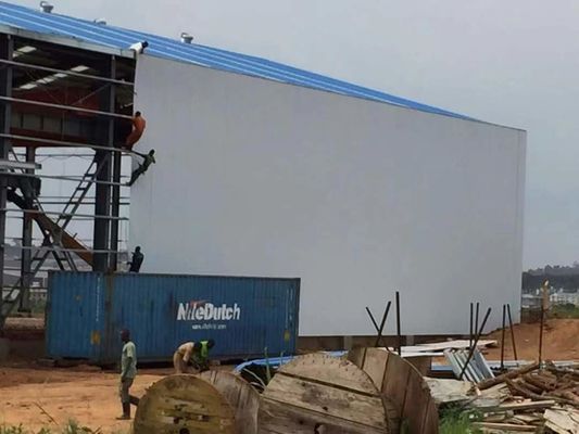 Bangunan Konstruksi Perindustrian Prasarana Baja Prefabrikasi Gudang