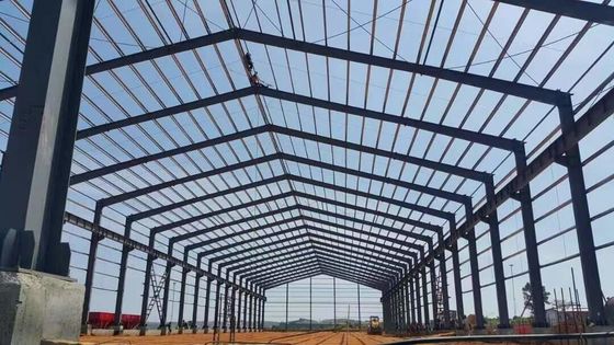 Bangunan Konstruksi Perindustrian Prasarana Baja Prefabrikasi Gudang