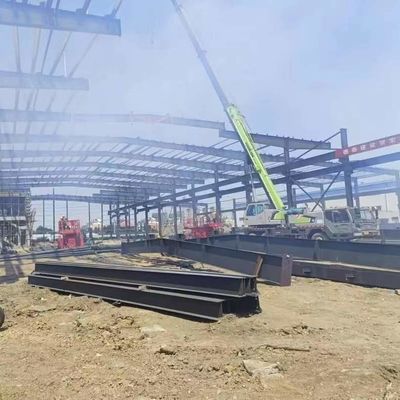 Bengkel Struktur Baja Kustom dengan Jendela PVC dan Rangka H