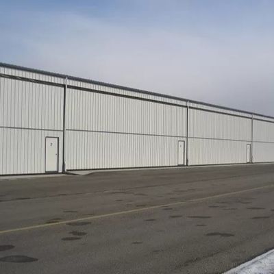 ODM Struktural Steel Hanger Modular Korosi Resistance Hangar Pesawat Prefab