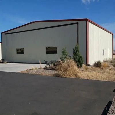 Q235B Struktural Steel Hanger Fire Resistance Hangar Prafabrikasi