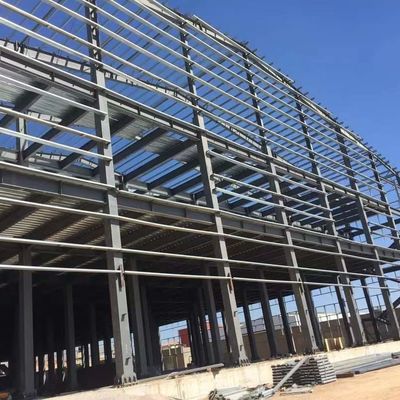 Q355B Rumah Prefabrikasi Baja Gudang Prefabrikasi Baja yang Disesuaikan