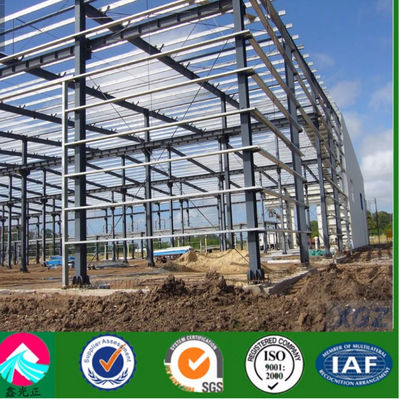 Bangunan gudang baja OEM Hot Dip Galvanized Steel Hangar Pesawat