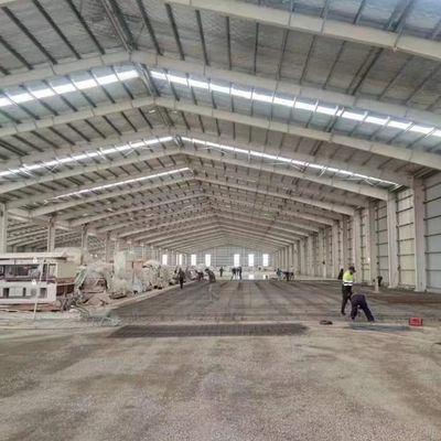 Struktur baja tinggi konstruksi gudang panas galvanis OEM