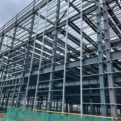 Bangunan gudang logam prefab tahan korosi OEM Dengan rangka portal