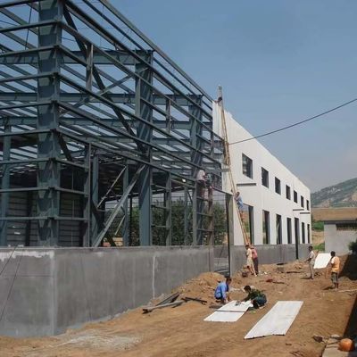 Biaya rendah Struktur baja Bangunan prefabrikasi Gudang murah