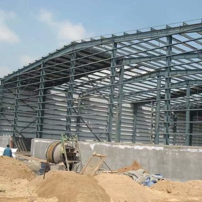 Biaya rendah Struktur baja Bangunan prefabrikasi Gudang murah