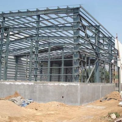 Biaya rendah Struktur baja Bangunan prefabrikasi Gudang murah
