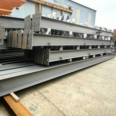 Kolom baja dan balok baja yang dipanaskan atau digalvanisasi untuk membangun bengkel gudang baja