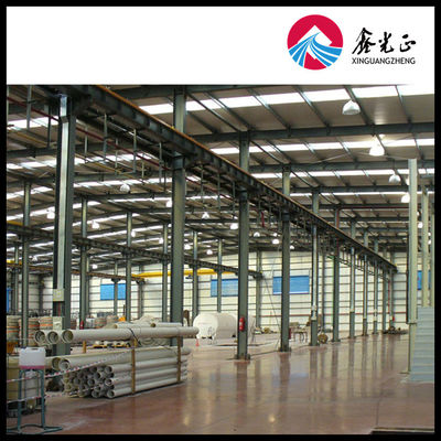 Bolt Connection Prefab Steel Structure Warehouse Kapasitas beban 1000kg/m2
