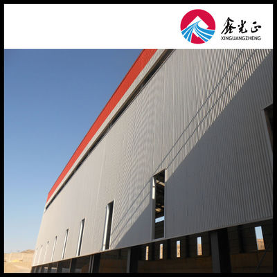 Epoxy Rich Zinc Primer Finished Prefab Warehouse dengan H Steel Main Steel Frame