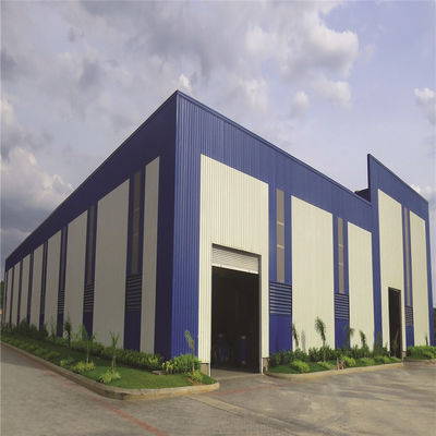 Hot Dip Galvanized Prefabrikasi Struktur Baja Gudang Seluruh Sistem Rumah Gedung Pabrik