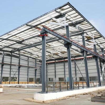 Bangunan Struktur Baja yang Lebih Lama Termasuk Aluminium Alloy Window Optimized Steel Structural Building Construction