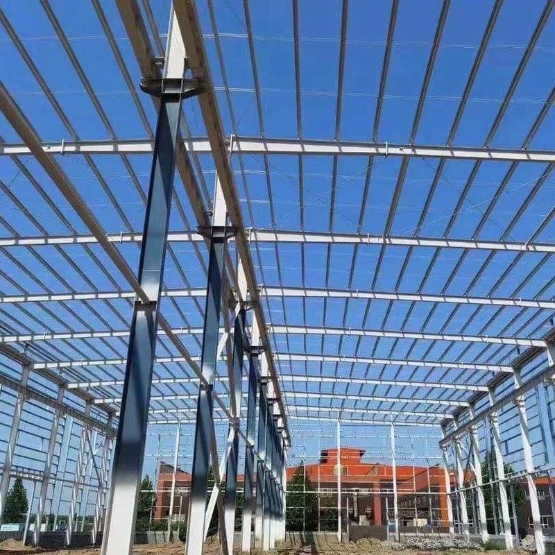 Lokakarya struktur baja tahan air Low Carbon Fire Prefab Metal Workshop