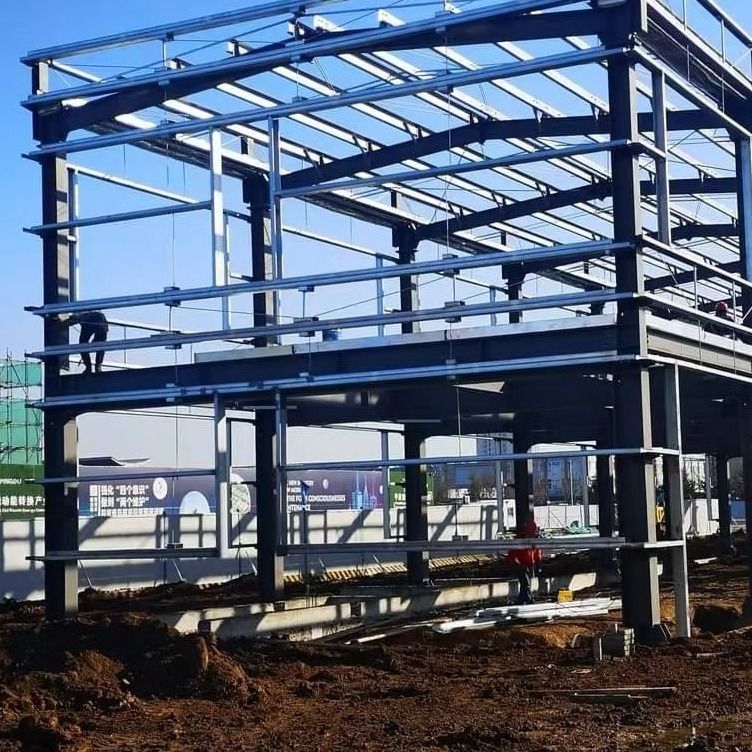 ISO Steel Structure Workshop Panel EPS Struktur baja prefabrikasi berbentuk H