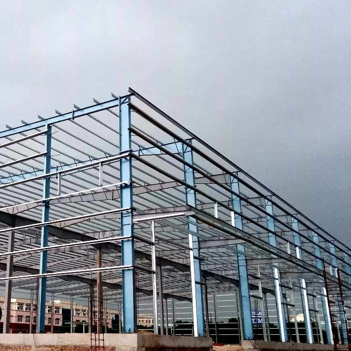 PVDF/PTFE/PVC Coated Steel Structure Gedung bengkel dengan kapasitas angkat crane
