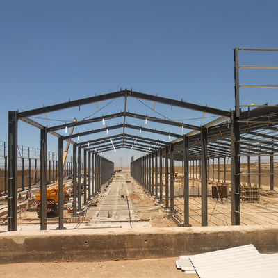 Hi-Q Solid Prefabricated Steel Frame Workshop Baja tahan karat
