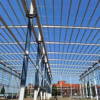 Lokakarya struktur baja tahan air Low Carbon Fire Prefab Metal Workshop