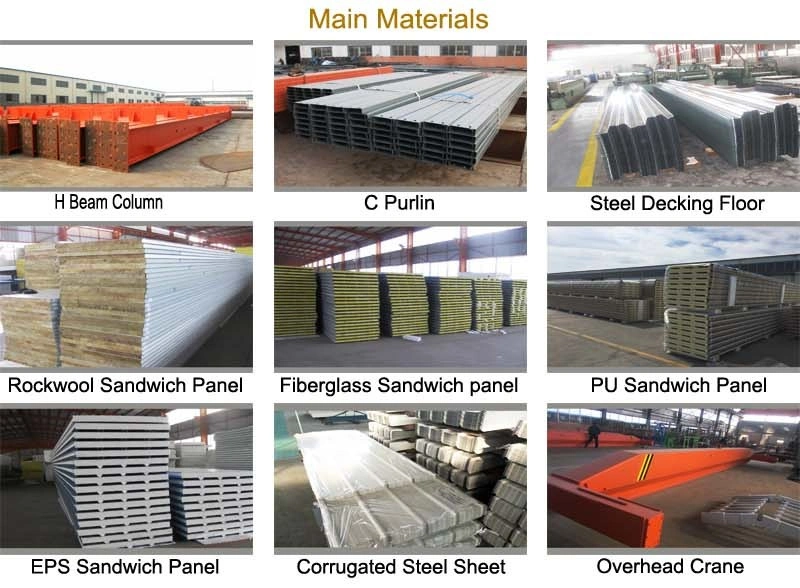ODM Rumah Prefabrikasi Baja Panel Sandwich Bangunan Metal Prefabrikasi 2