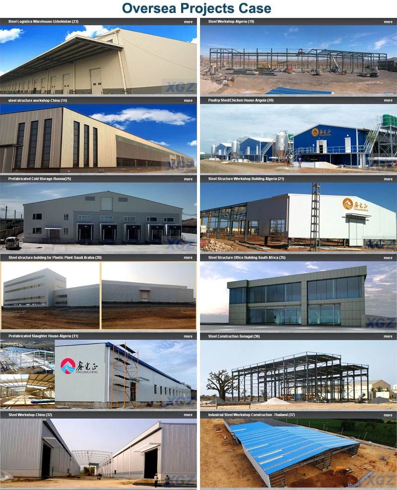 ODM Rumah Prefabrikasi Baja Panel Sandwich Bangunan Metal Prefabrikasi 4