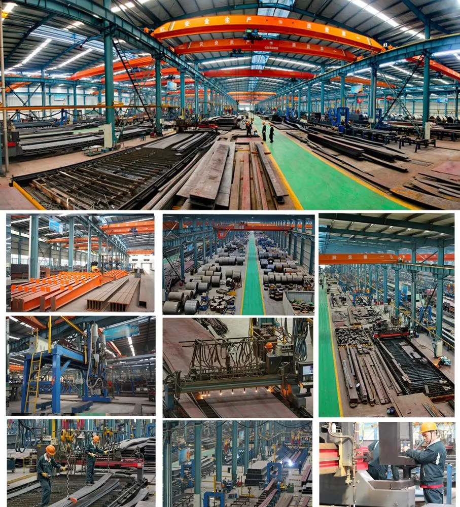 Mewarnai Bangunan Struktur Baja OEM Gudang Struktur Baja Prefabrikasi 9